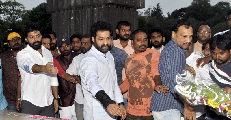 Jr NTR And Kalyan Ram Pays Tribute To NTR At NTR Ghat